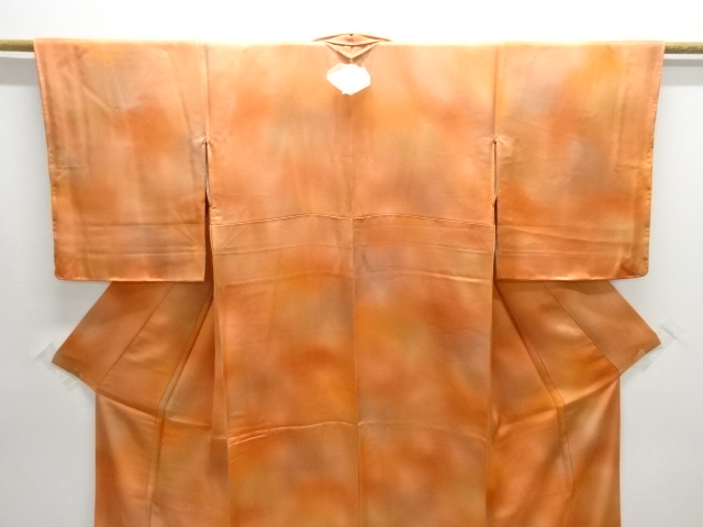  未使用品　作家物　暈し一つ紋色無地着物